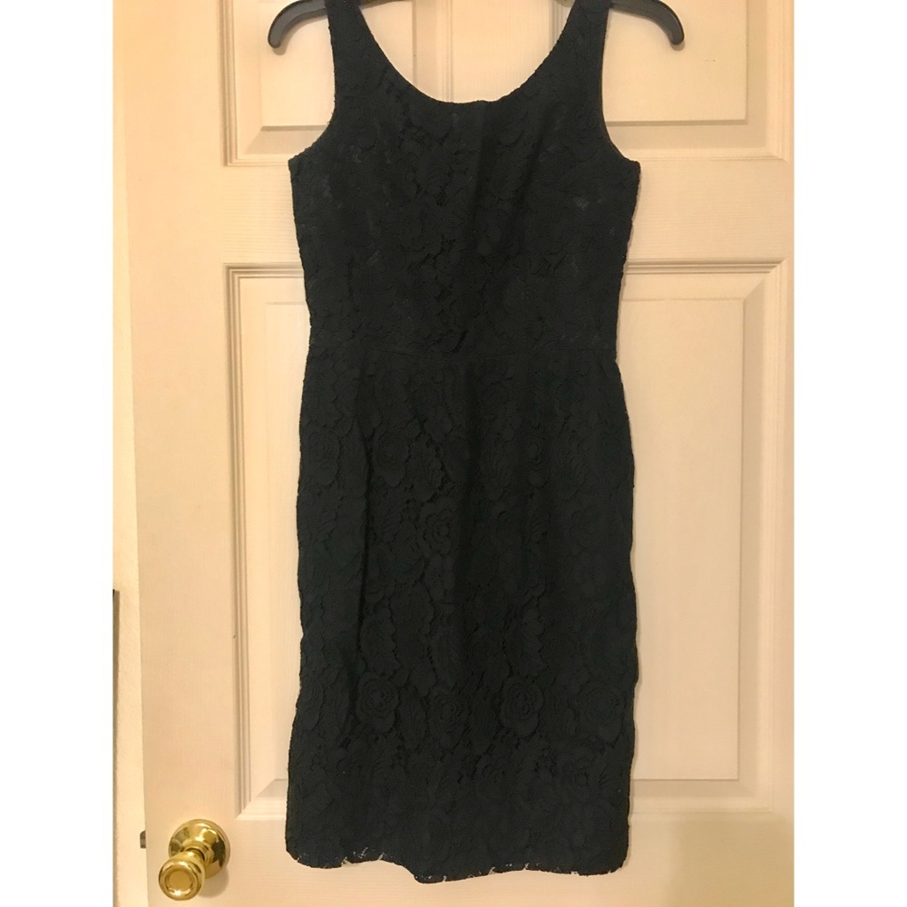 Floral/lace formal black dress
